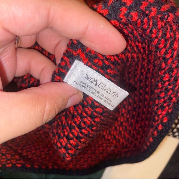 Lisa Todd heart sequined cashmere blend sweater sz L #F2 - Picture 4 of 4